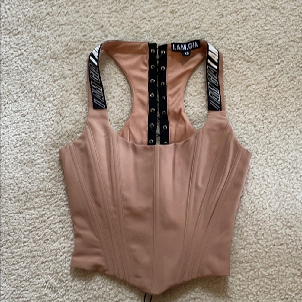 I AM GIA corset top NEVER WORN